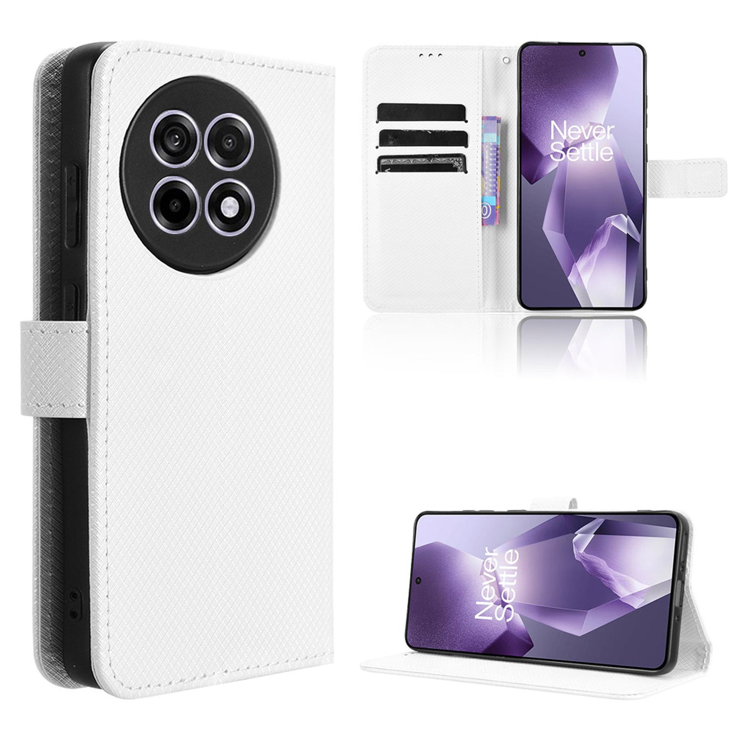 Wallet Case for OnePlus Ace 5, White