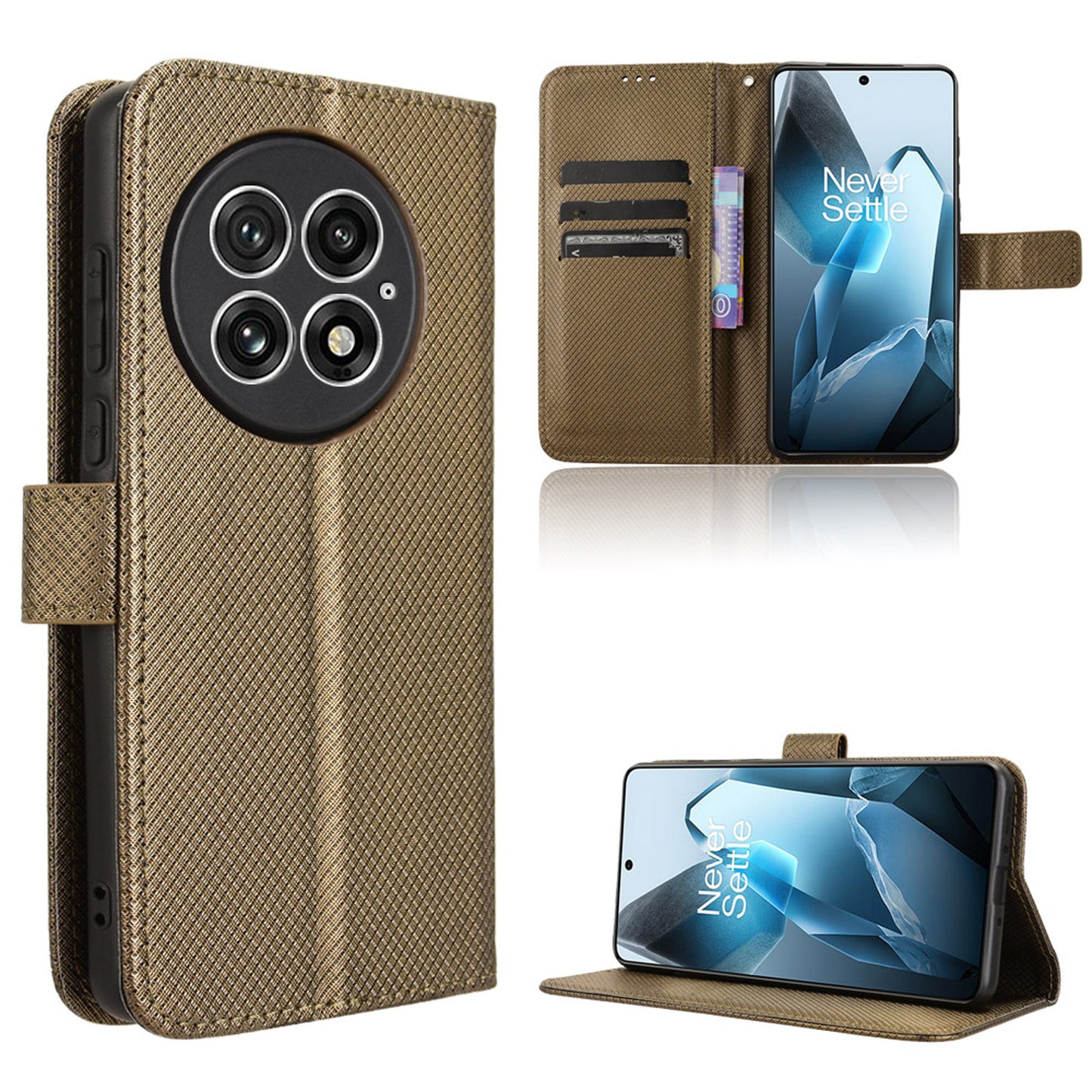 Wallet Case for OnePlus 13, Bronzed