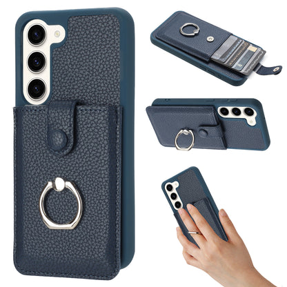 for Samsung Galaxy S23+ Wallet Case with Card Holder, Blue