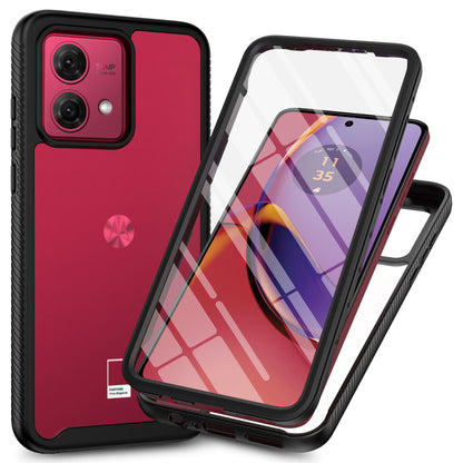 Shockproof Full Body Hard Case with Built-in Screen Protector Cover for Moto G84 5G