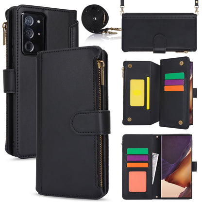 for Samsung Galaxy Note20 Ultra 5G Wallet Case with RFID Blocking, Black