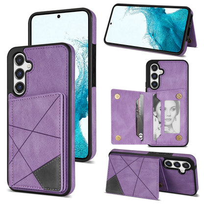 Slim Leather Shockproof Protective Case for Samsung Galaxy S24+, Purple