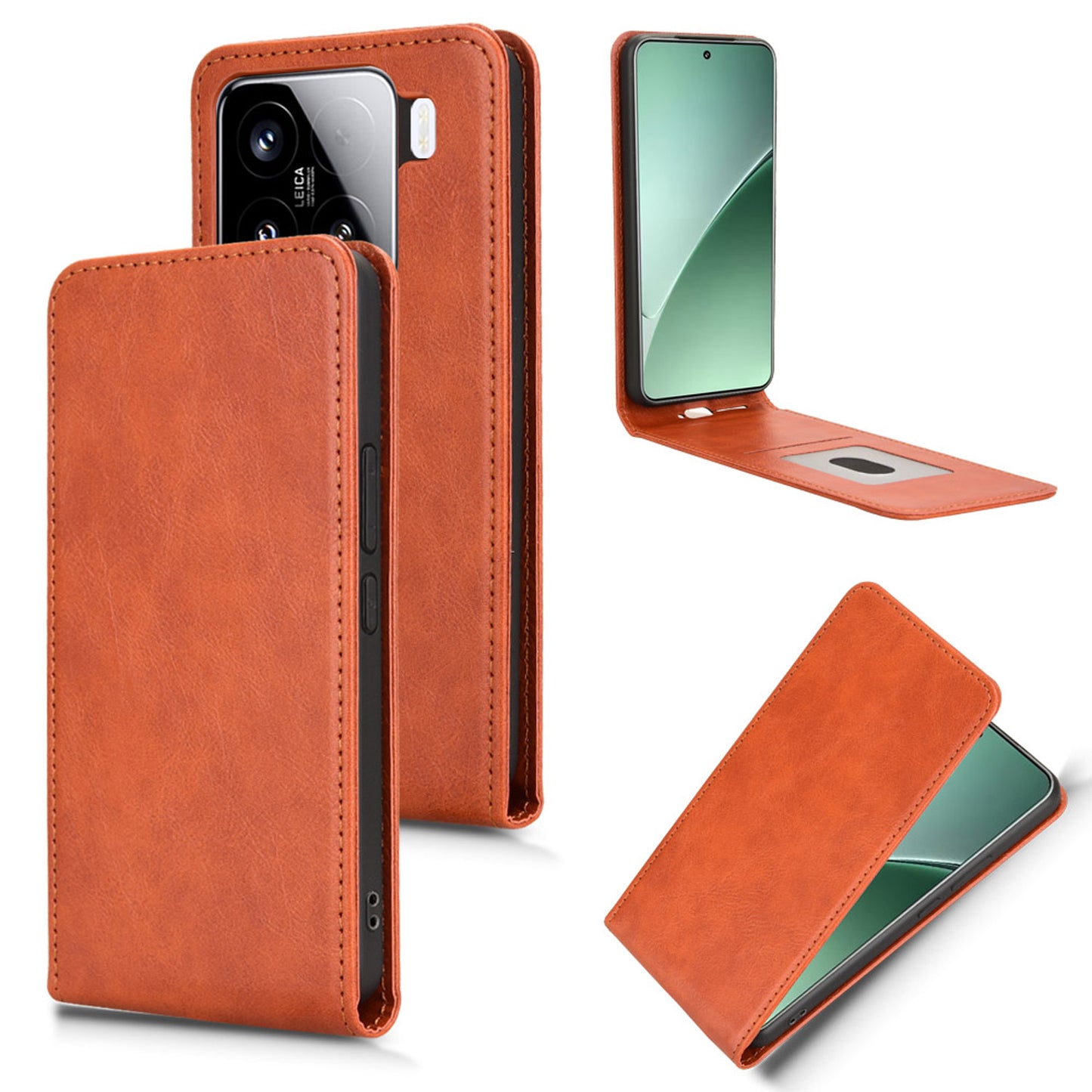 Xiaomi 15 Pro Flip Case | Sxiakai Series, Brown