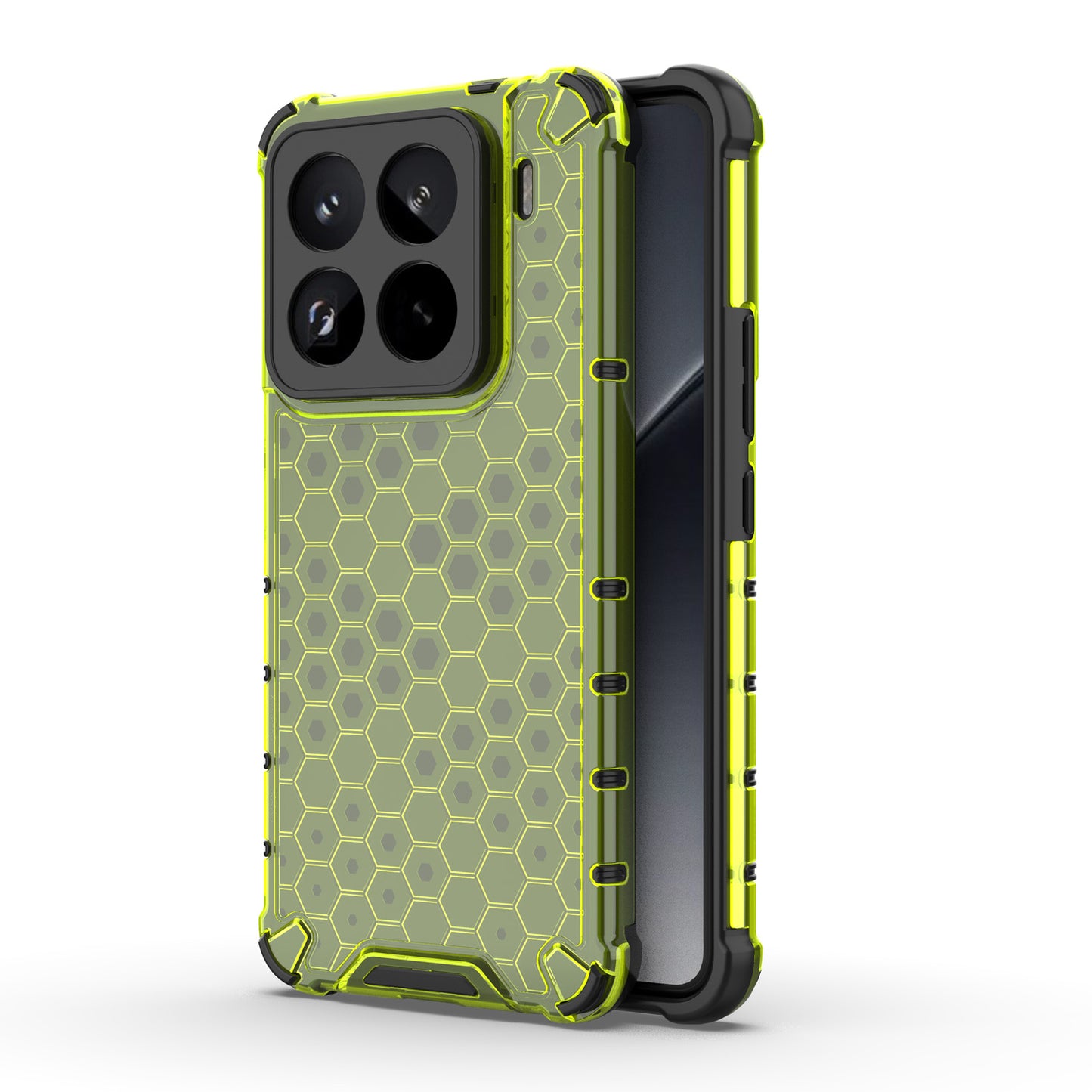 Xiaomi 15 Pro Four Corner Thickening Anti Yellow Anti-Scratch Case, Green