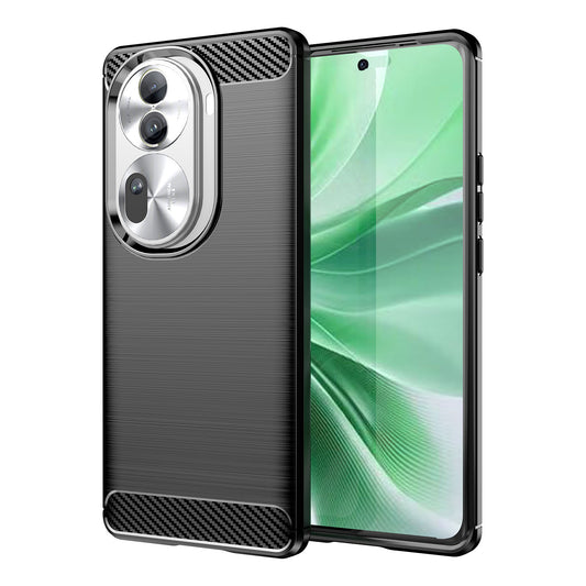 Soft TPU Non-Slip Bumper Protection Case for OPPO Reno11 Pro 5G, Black