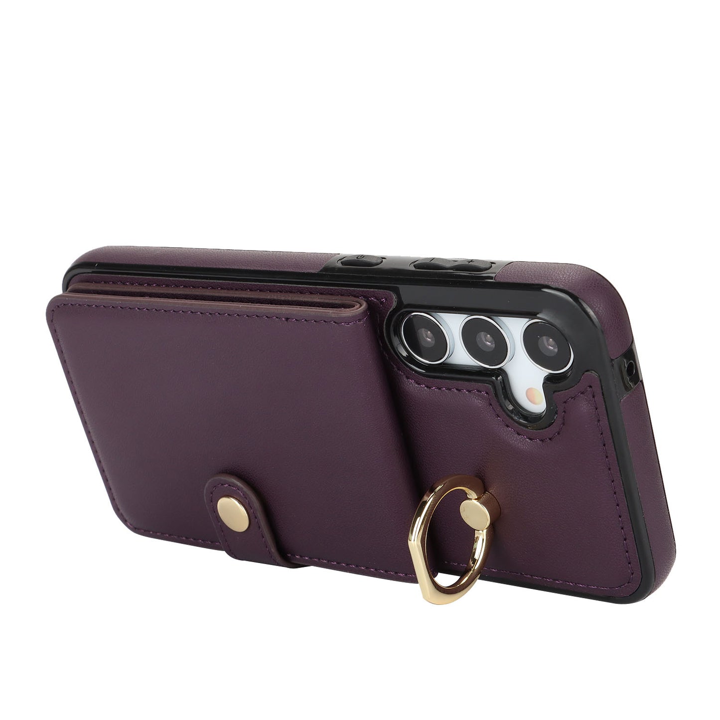 for Samsung Galaxy S23 FE Wallet Case with Card Holder, Purple