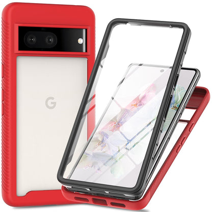 Shockproof Full Body Hard Case with Built-in Screen Protector Cover for Google Pixel 8