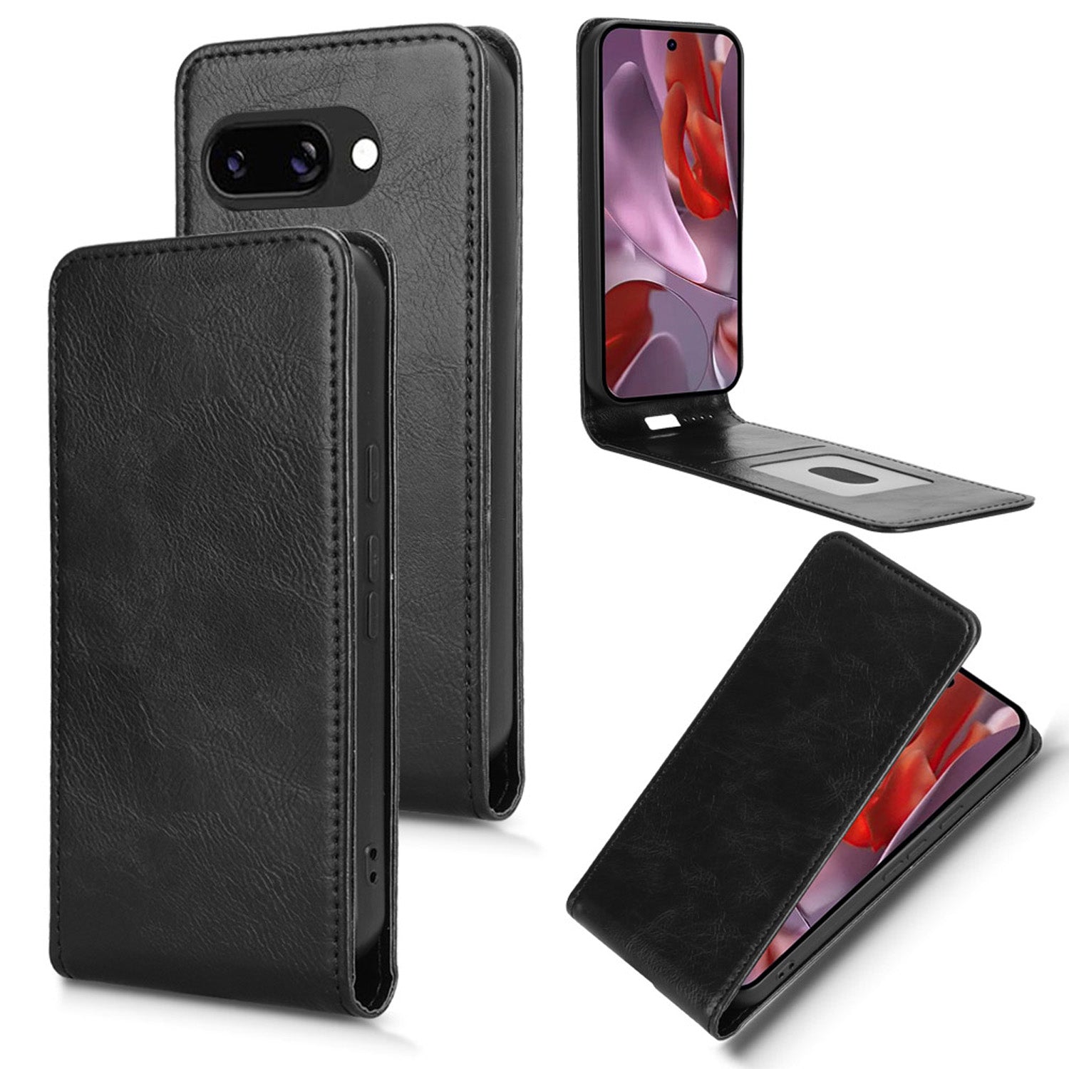 Google Pixel 9A Flip Case | Sxiakai Series, Black