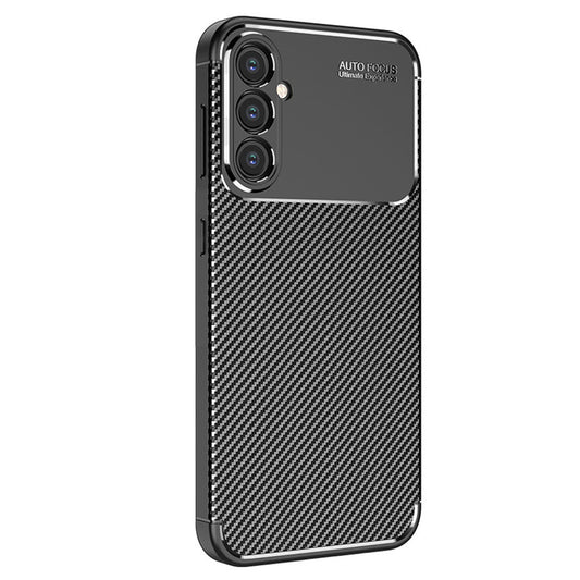 Carbon Fiber Lightweight Flexible Protective Case for Samsung Galaxy S24, Black