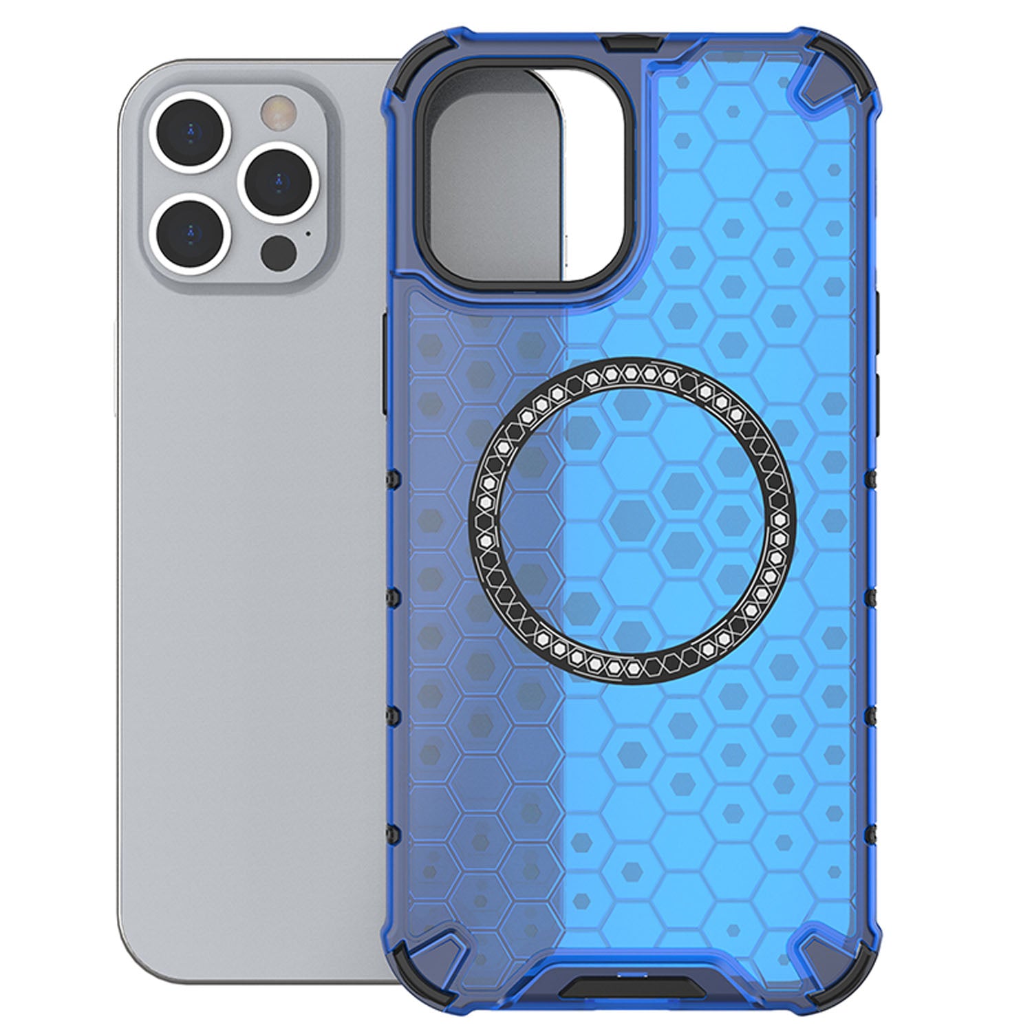 Magnetic for iPhone 12 Pro Max Case Compatible with MagSafe, Blue