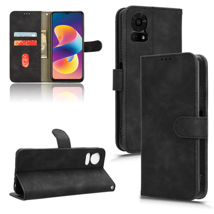 Wallet Case with Card Holder Flip Magnetic Protective Cover for TCL 50 LE, Black