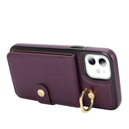 for iPhone 11 Wallet Case with Card Holder, Purple