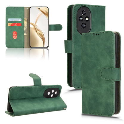 Wallet Case with Card Holder Flip Magnetic Protective Cover for Honor 200, Green