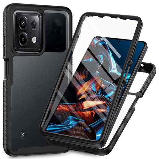 Shockproof Full Body Hard Case with Built-in Screen Protector Cover for Xiaomi Redmi Note 13 Pro 5G