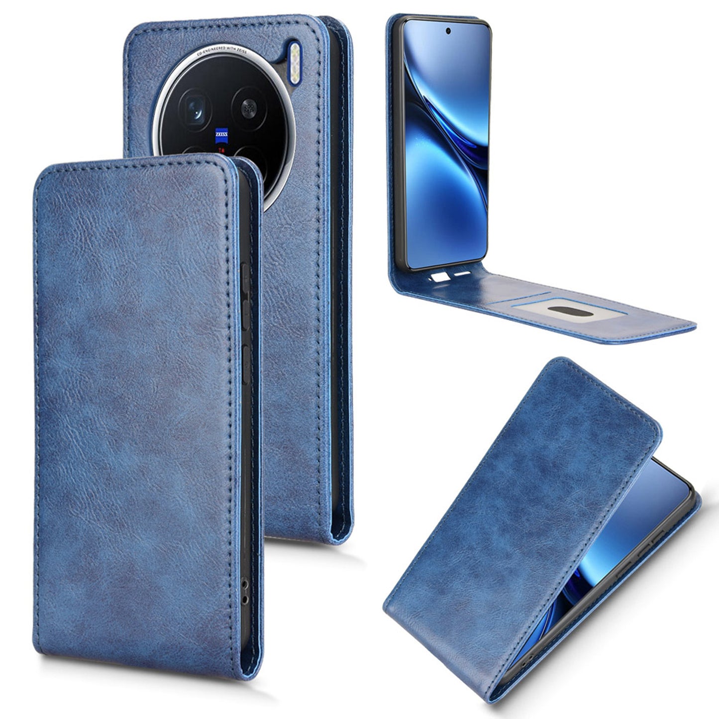 VIVO X200 Flip Case | Sxiakai Series, Blue