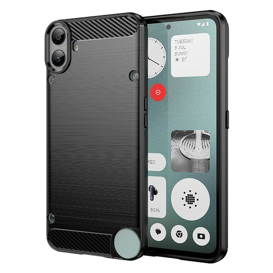 Soft TPU Non-Slip Bumper Protection Case for Nothing CMF Phone 1, Black