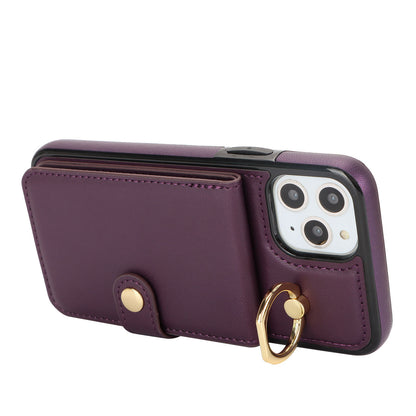 for iPhone 11 Pro Wallet Case with Card Holder, Purple