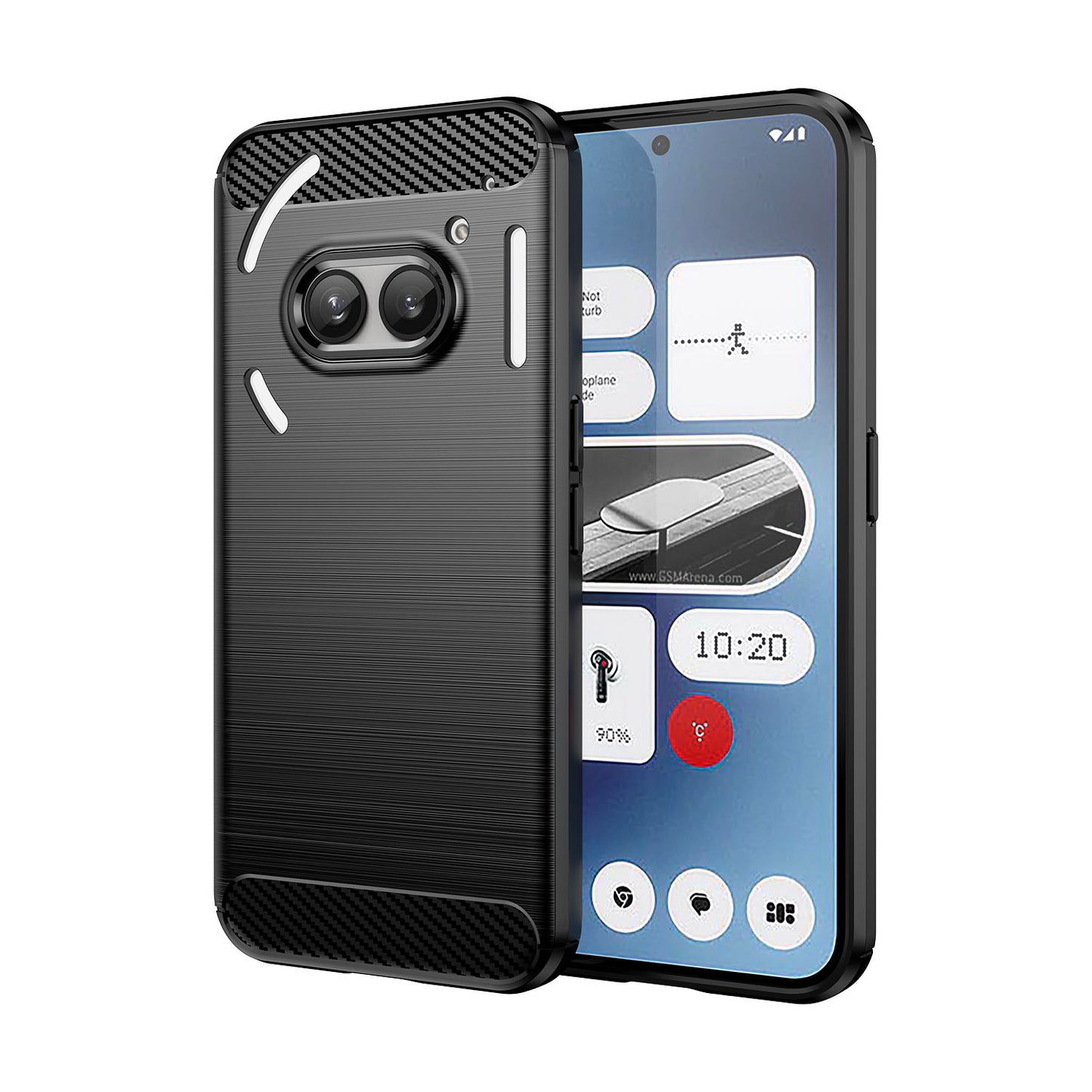 Soft TPU Non-Slip Bumper Protection Case for Nothing Phone (2a), Black