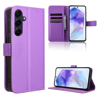 Wallet Case with Credit Card Holder PU Leather Flip Folio Phone Cover for Samsung Galaxy A35 5G, Purple