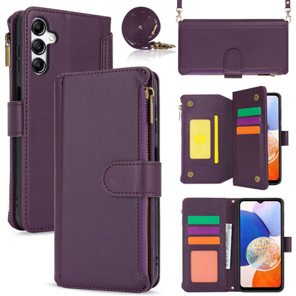 for Samsung Galaxy A25 5G Wallet Case with RFID Blocking, Purple