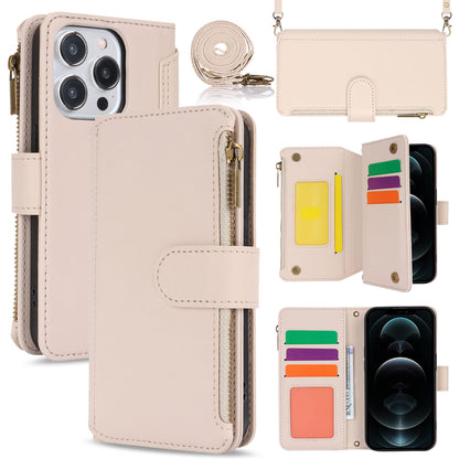 for iPhone 12 Pro Max Wallet Case with RFID Blocking, White