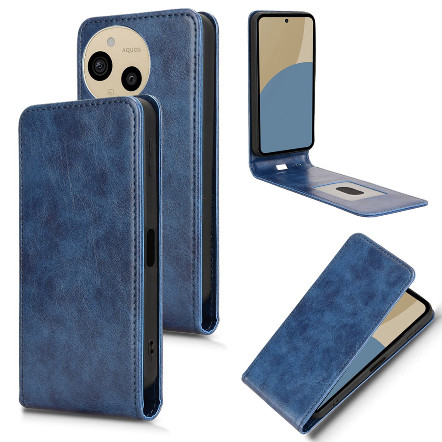 Sharp AQUOS Sense9 Flip Case | Sxiakai Series, Blue