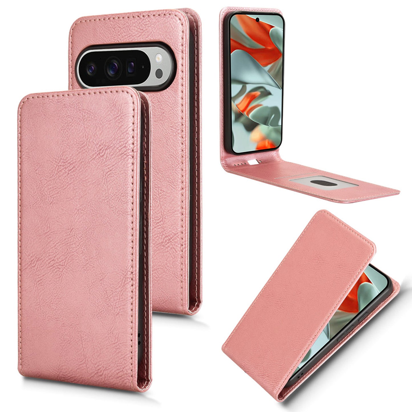 Google Pixel 9 Pro Flip Case | Sxiakai Series, RoseGold