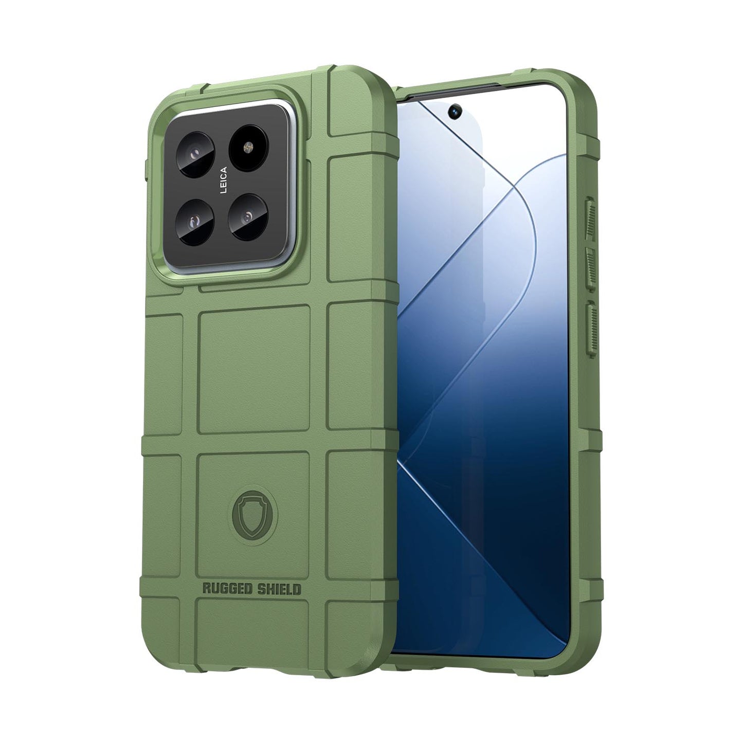 TPU Thick Solid Armor Tactical Protective Case for Xiaomi 14, Green