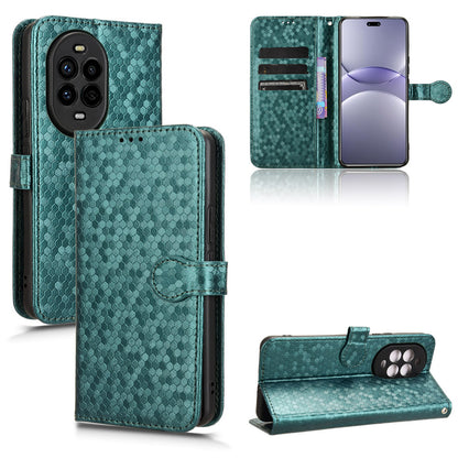 Slim Flip Polka-Dots Phone Case with Card Holder for Huawei Nova 13 Pro, Green