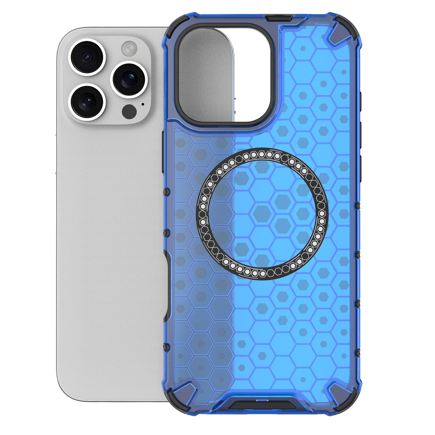 Magnetic for iPhone 16 Pro Max Case Compatible with MagSafe, Blue