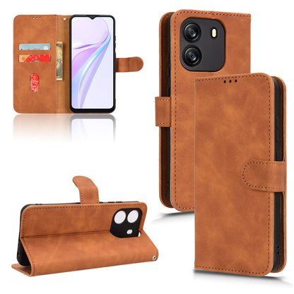 Wallet Case with Card Holder Flip Magnetic Protective Cover for Blackview COLOR 8, Brown