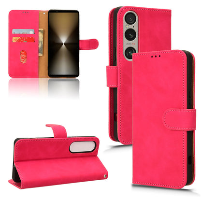 Wallet Case with Card Holder Flip Magnetic Protective Cover for Sony Xperia 1 VI 2024, Pink