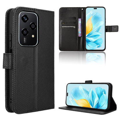 Wallet Case for Honor 200 Lite, Black