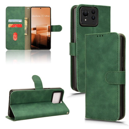 Wallet Case with Card Holder Flip Magnetic Protective Cover for Asus Zenfone 11 Ultra, Green