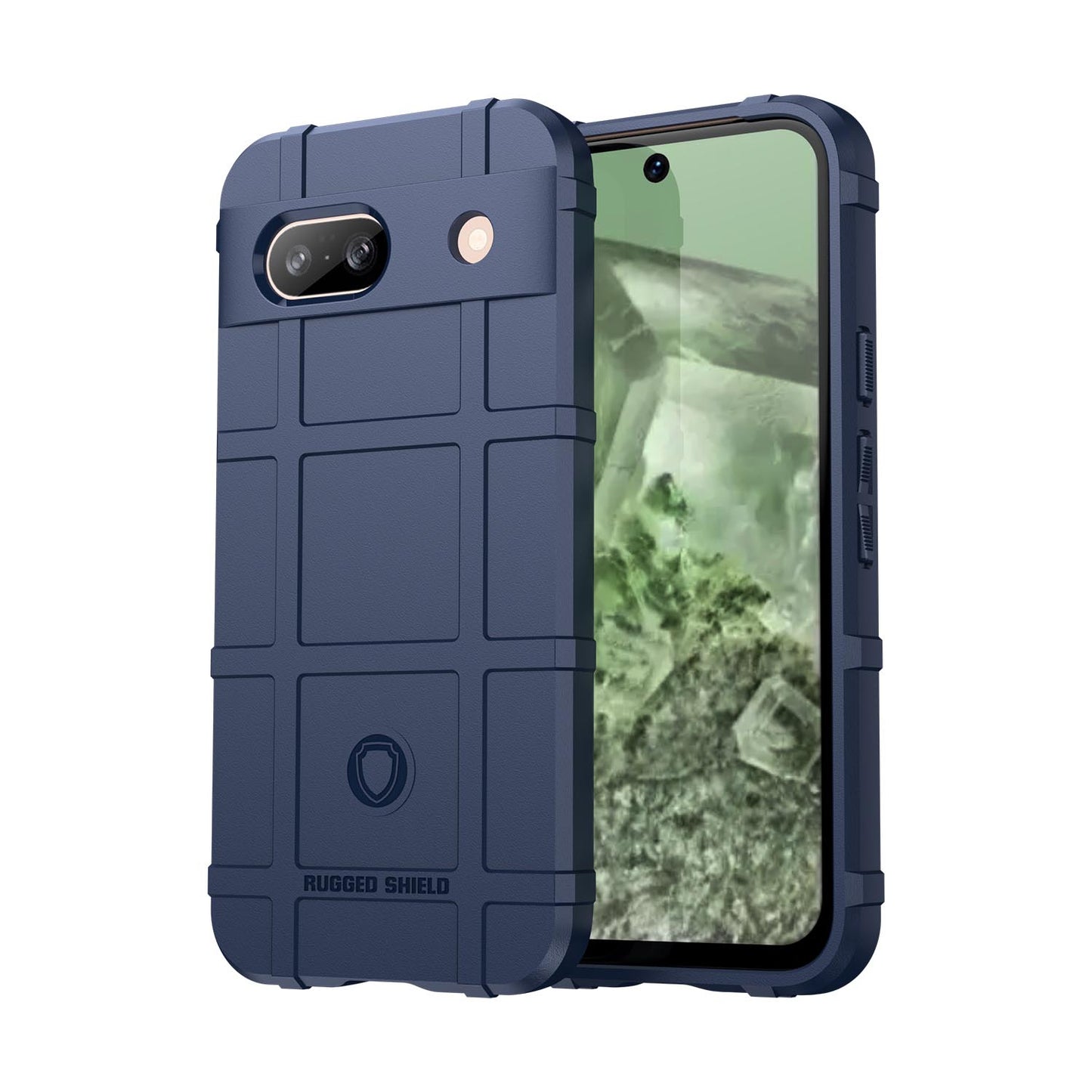 TPU Thick Solid Armor Tactical Protective Case for Google Pixel 8A, Blue