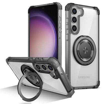 Samsung Galaxy S23 Case, Built in 360¡ã Magnetic Stand, Compatible with Magsafe, Black