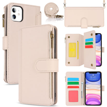 for iPhone 11 Wallet Case with RFID Blocking, White