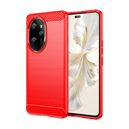 Soft TPU Non-Slip Bumper Protection Case for Honor 100 Pro, Red