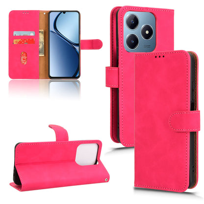 Wallet Case with Card Holder Flip Magnetic Protective Cover for Realme C63, Pink