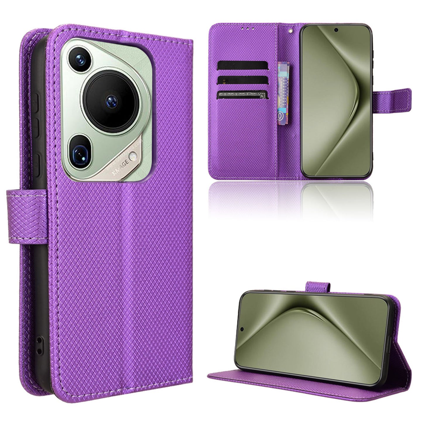 Wallet Case for Huawei Pura 70 Pro+, Purple