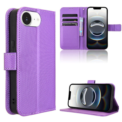 Wallet Case for iPhone 16e, Purple