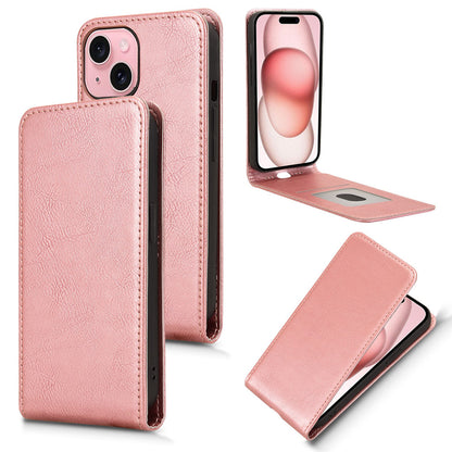 iPhone 15 Plus Flip Case | Sxiakai Series, RoseGold