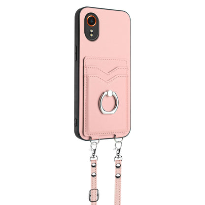 Ring Case for Samsung Galaxy XCover7, Rose Gold