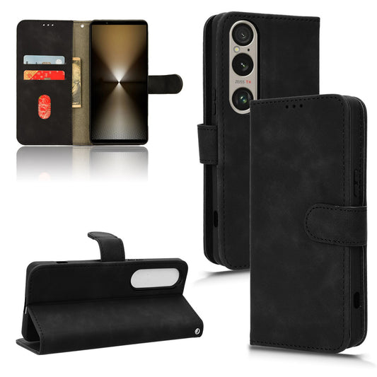 Wallet Case with Card Holder Flip Magnetic Protective Cover for Sony Xperia 1 VI 2024, Black