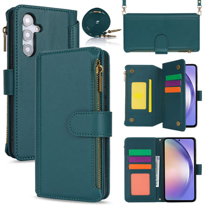 for Samsung Galaxy A54 5G Wallet Case with RFID Blocking, Green