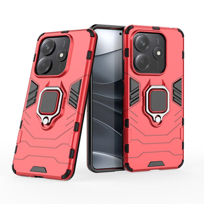 Support Magnetic Car Mounts Stylish Dual Layer Hard PC Back Case for Redmi Note 14 5G