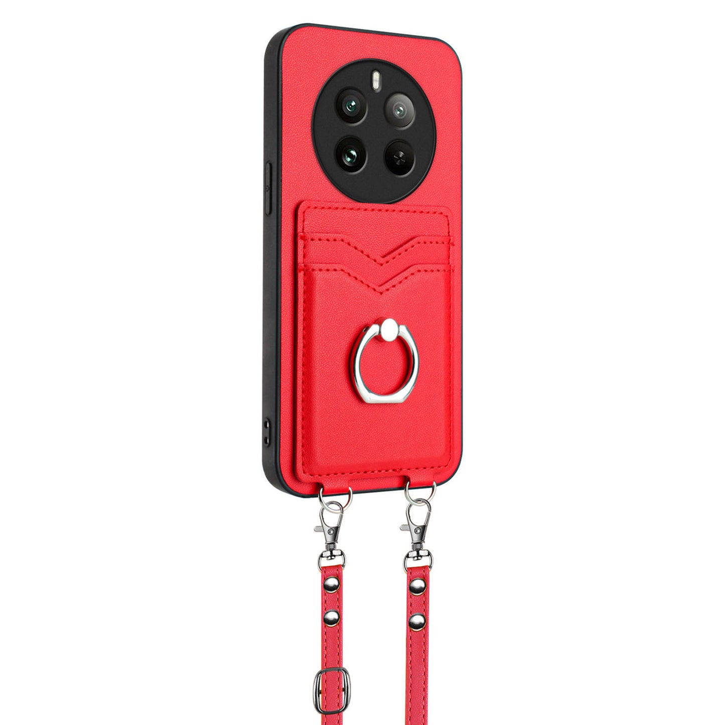 Ring Case for Realme 12+ 5G, Red