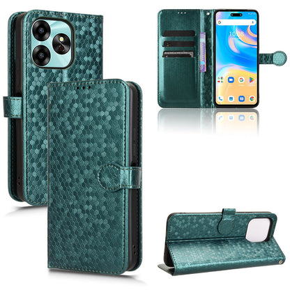 Slim Flip Polka-Dots Phone Case with Card Holder for UMIDIGI G6 5G, Green