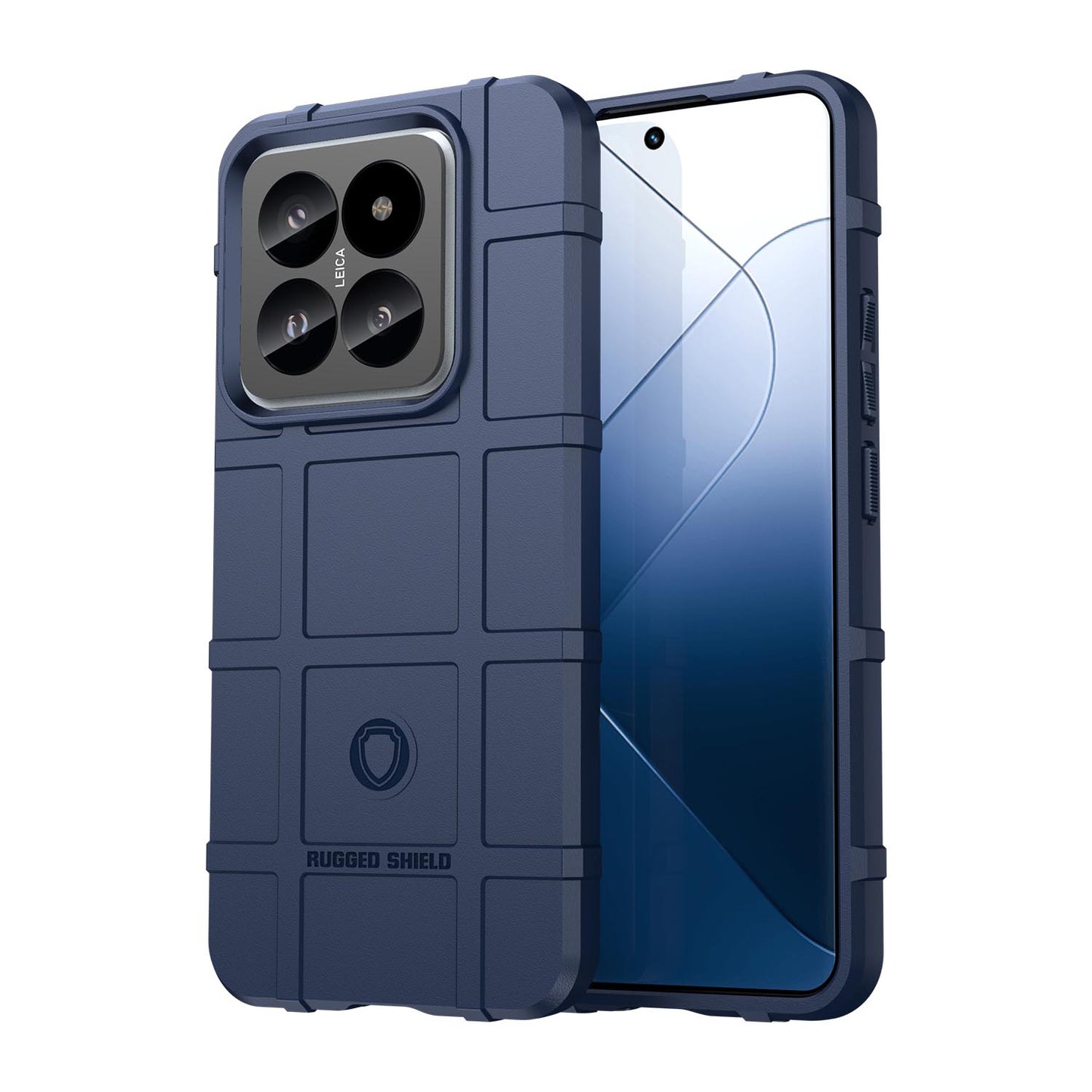 TPU Thick Solid Armor Tactical Protective Case for Xiaomi 14 Pro, Blue