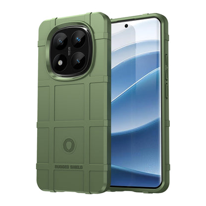 TPU Thick Solid Armor Tactical Protective Case for Redmi Note 14 Pro Plus 5G, Green